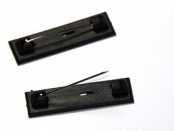 Badge Pin black with self-adhesive (07ZACT)